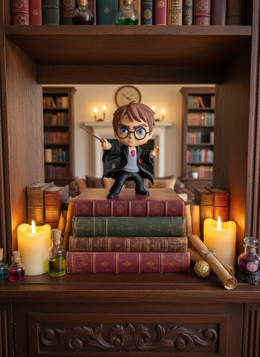 Figura colecionável do Harry Potter em impressão 3D